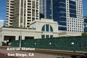 Ivy-It Artificial Ivy Ivy-It artificial ivy at the San Diego Amtrak Station