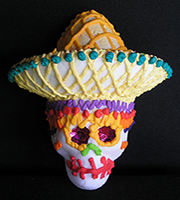 Mexican Sugar Skull Sombrero sugar skull